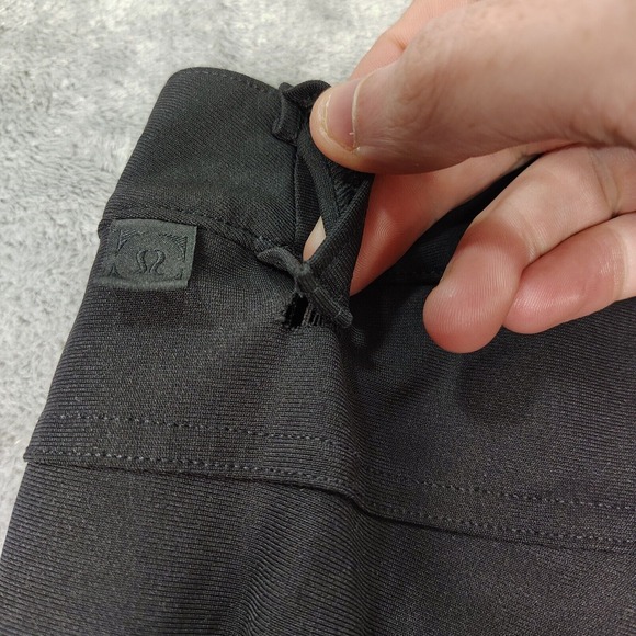 Lululemon ABC Warpstreme Pants Men's 36x32 Black Slim Fit 5 Pocket Church Preppy - Picture 16 of 16
